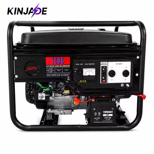 KINJADE K7500GO 6.5-7.5KW Portable Mini Petrol Generator 420cc 25L Fuel Tank AC Electric Start Eco-Friendly for Construction