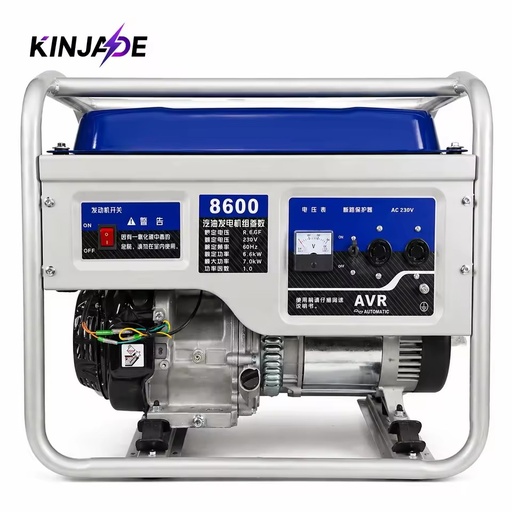 KINJADE K7500GO 6.5/7.0/7.5KW Portable Mini Petrol Generator 25L Fuel Tank Eco-Friendly Electric Start for Construction Home Use