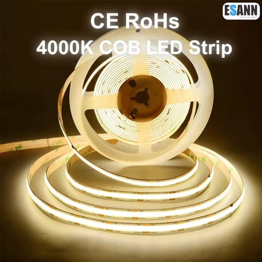 10W/m 4000K COB LED Strip 12v Best 8mm COB LED Strip Lights COB LED Strip Manufacturer