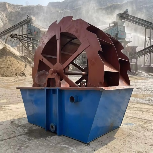 Compact integrated wheel sand washing machine wheel sand washer