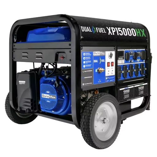 Highly Efficient Generators - XP15000HX 12000W ElectricStart DualFuel Portable GeneratorS w/CO Alert