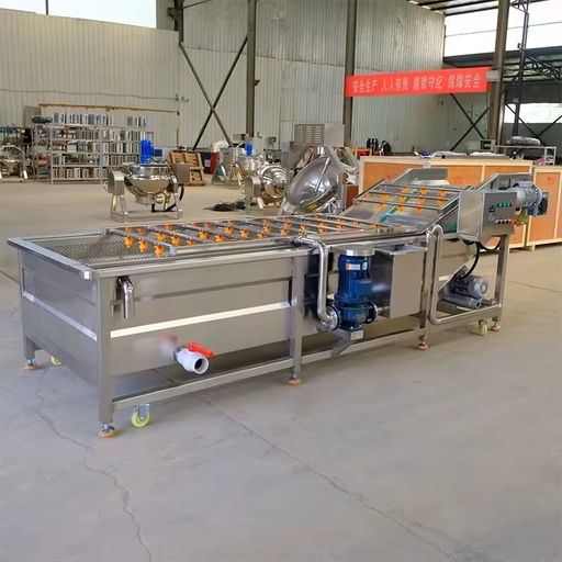 Conveyortype Bubble Agitation Washing Machine Berry Fruit Green Vegetables Shellfish Sand Removing Washer
