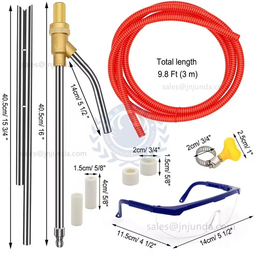 2500 PSI Industrial Grade Silver Brass Stainless Steel Sandblasting Gun Sandblaster Pressure Washer Sand Wet Blasting