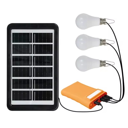 Solar Emergency Camping Lamp with IP65 Rating Rechargeable Battery for Garden & Road Use USB Charging Bulb