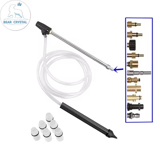 High Pressure Washer Sand Wet Blasting Kit Wet Sandblaster with 1/4 Quick Connector Ceramic Nozzle for Lavor AR Nilfisk