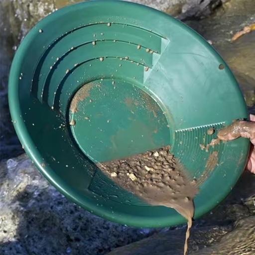 Green Plastic Gold Panning Pan Portable Sand Washer Dewatering Machine Bale Opener