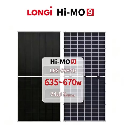 Longi Solar Energy 670W Hi-MO 9 LR8-66HYD High Quality 635~670M N-Type Topcon Monocrystalline Bifaical Dual Glass Solar Panel