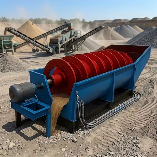 High Efficiency Double Spiral Sand Washer 10-200TPH Screw Type Sand Washing Machine for Sale