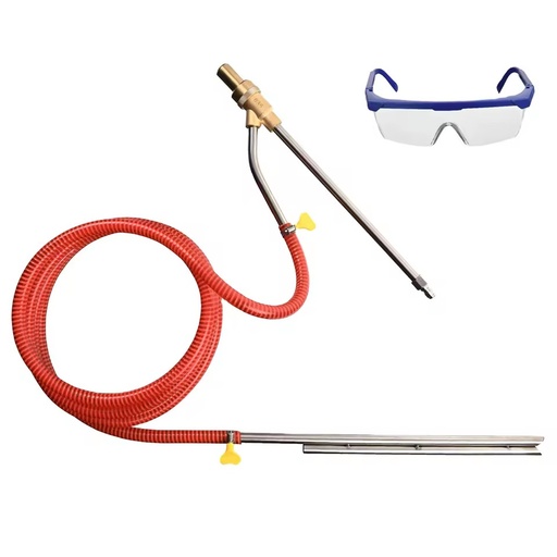 Pressure Washer Rust Removal Sandblasting Attachment Wet Sand-Blaster Kit 3000-5000 PSI 1/4'' Quick Connect with Protect Glasses