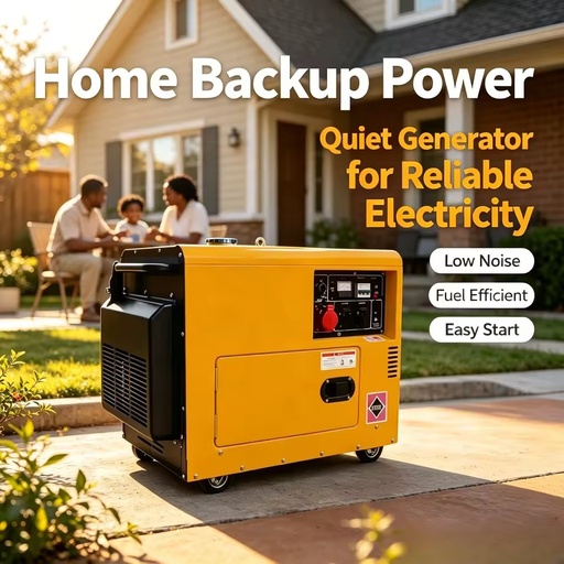 8KW/5KW Auto-Start Diesel Silent Generator for Sale ATS Option 50 Hz Air Cooling