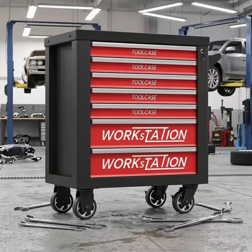Large 7-Drawer Professional Mechanic Tool Cart Customizable OEM Roller Cabinet Trolley With 300 Pcs Tool Set
