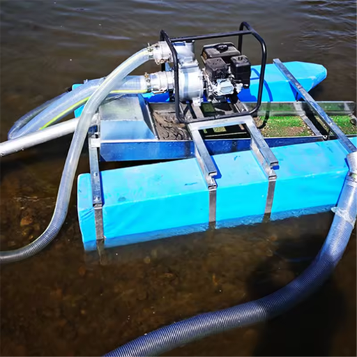 Portable 3-Inch Gold Panning Machine Small Outdoor Gasoline-powered Siphon Boat for Small Scale Gold Collection Sand Washer