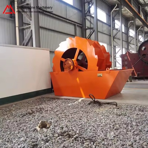 New Advanced Wheel Sand Washer Xinhai 50t/h Mining Aggregate Processing AC Motor Core Components Improves Sand Sand