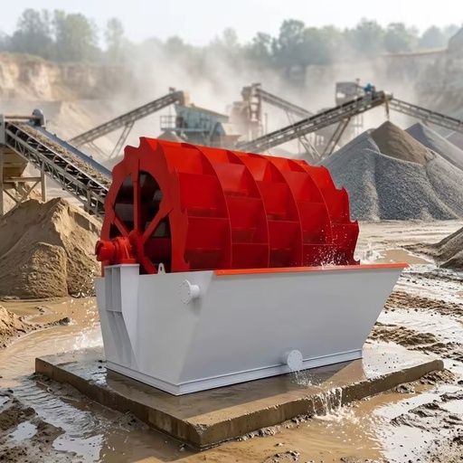 Quick cleaning and dewatering wheel sand washing machine wheel sand washer