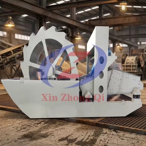 Automatic Bucket Wheel Sand Washer Machine Self Regulating Sand Cleaning Dewatering CE QMS XSD3016 Reel3000mm 50-100tph