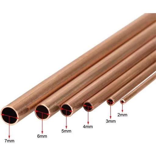 Copper Pipe C3600 Pure Copper Tube 9.52mm Seamless Pancake Coil Air Conditioning Non-Alloy 99.6% Cu Bending Cutting Welding