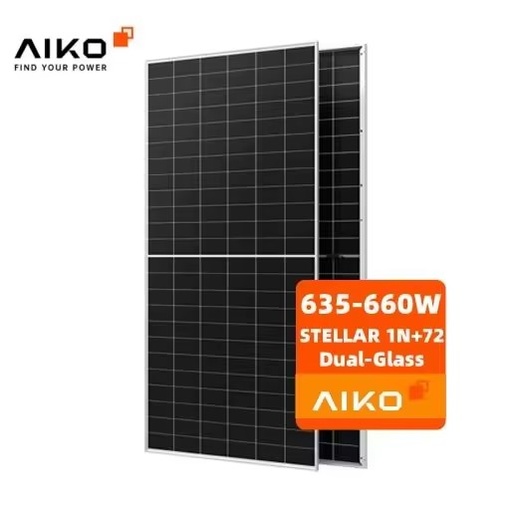 Discount hot items Aiko Monocrystalline Silicon Solar Panels 640W-670W N-type Bifacial Mono-Glass Electricity Generation