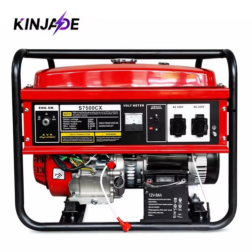 6.5KW/7.0/7.5KW Portable Mini 4-Stroke Petrol Generator with 25L Fuel Tank Electric Start Light Weight for Construction Home Use