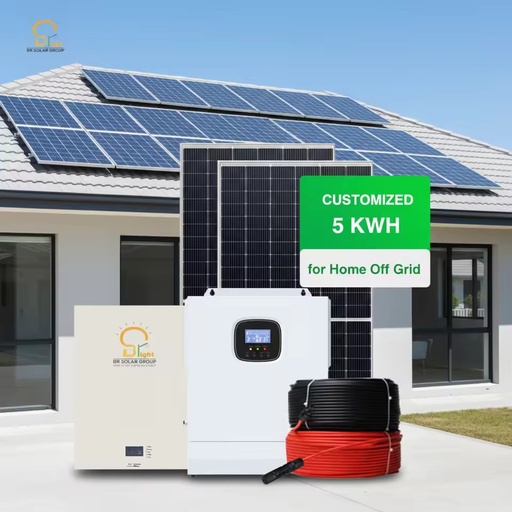 BR SOLAR 5kw Off-Grid Solar Power System 48V MPPT Lithium Ion Battery Energy Storage System for Emergency Backup Use