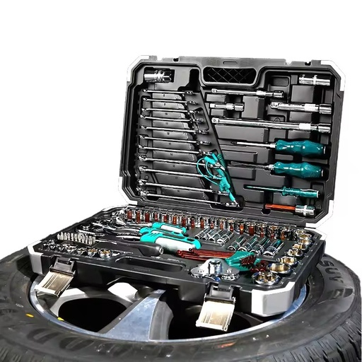 Combined multifunctional hand tool set with toolbox
