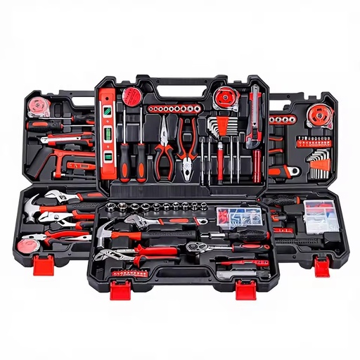 Retail Household Gift Tool Set Toolbox Woodworkers Manual Repair Combination Kit Home Use Box End Wrenches Wholesale