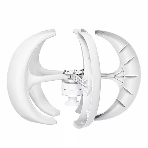 Lantern Shaped Wind Turbine 100W Vertical Axis Wind Turbine Maglev Wind Turbine Outdoor off Grid Renewable Power Generation