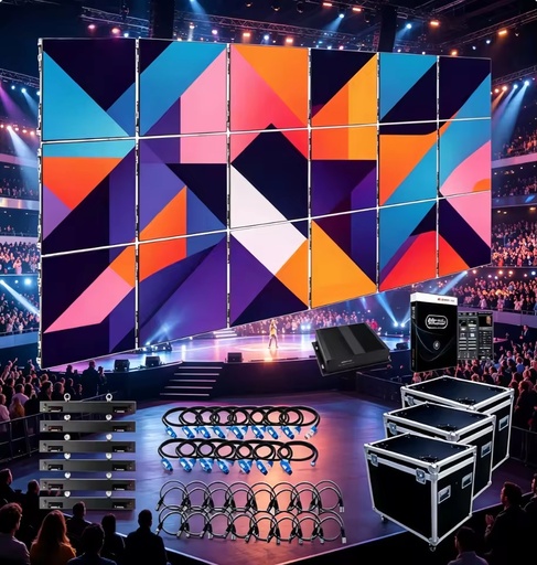 Topvision IP65 Waterproof Rating Outdoor LED Screen Wall Panel, Suitable for Venues Such As Concerts and Celebrations.