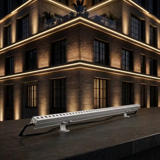 DMX 48pcs IP65 Aluminum Outdoor LED Bar Light Building Hotel Wall Washer Waterproof Wash Lights 5-Year Warranty 1800K-6500K