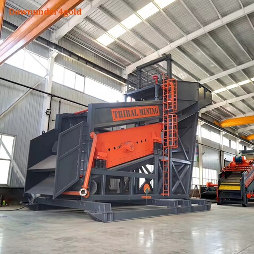 Field Installation Gold Shaker Large-Scale Portable Gold Wash Machine with Water Recycling System for Alluvial River Deposits