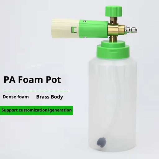 1000ML Adjustable Snow Foam Lance, Brass Connector Car Wash Foam Cannon Sprayer for Pressure Washer Detailing