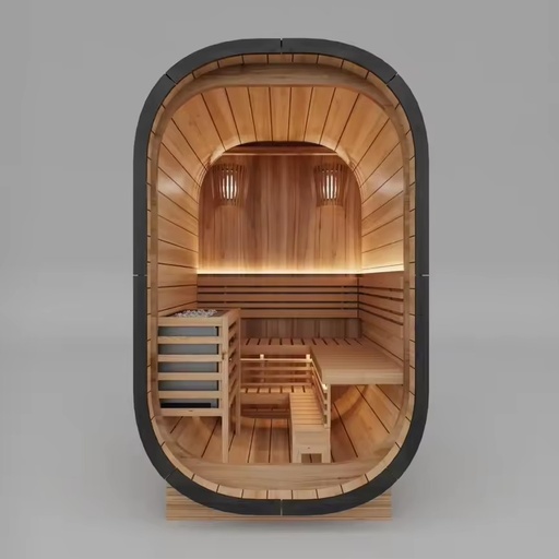 Popular Model Small Size Outdoor Traditional Cube Steam Sauna Room