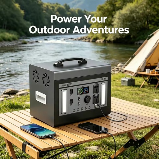 800W Solar Generator Portable Power Station with PD 100W USB-C LiFePO4 Battery 3500 Cycles Pure Sine Wave for Outdoor Living