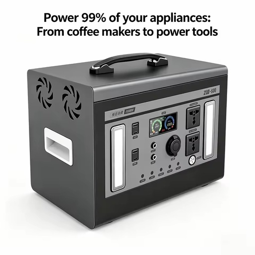 1000Wportable Power Station High Output Pure Sine WaveMPPT ACsocketUSB-C PD Fast Charging Solar Generator Portable Power Station