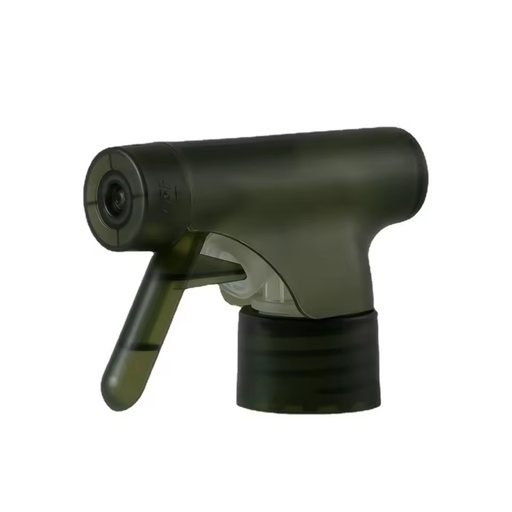 High End 28/410 28mm Frosting Dark Green Plastic Trigger Spray Pump Head Chemical Resistant Bottle Sprayer Gun