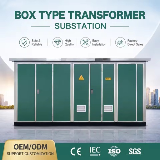Factory Direct Three Toroidal Coil Box-type Transformer Durable Outdoor Prefabricated Substation General Power Distribution
