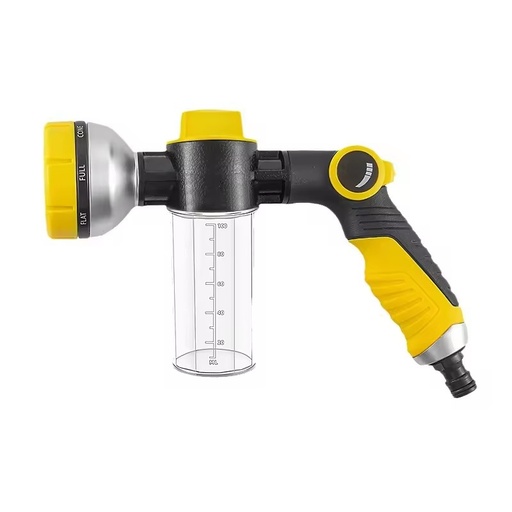 2026 Upgrade Yellow High Pressure Garden Spray Gun with 8 Patterns Nozzle Ergonomic Trigger Fo Home Gardening Car Wash High Flow