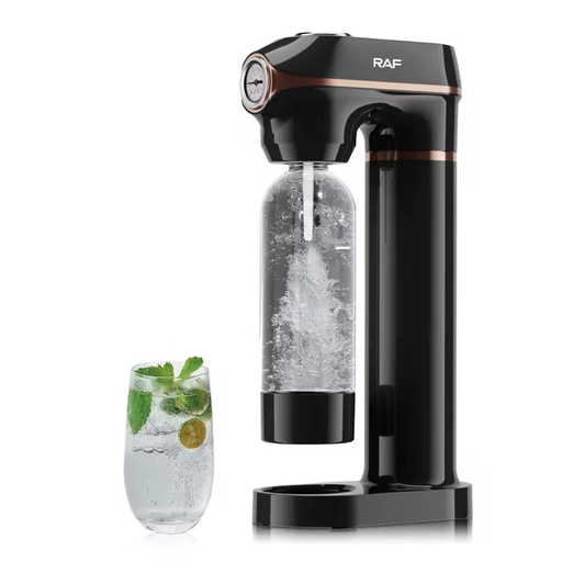 Soda Maker Manual Sparkling Water Machine One Click Carbonation Non Electric Beverage Maker with 1L Bottle
