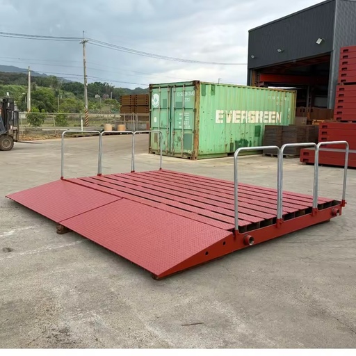 Construction Wheel Washer with Ramps & Handrails