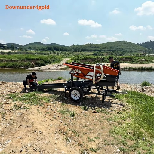 Hands Free Operation 5 Tons/Hour Automatic Gold Shaker Deck Washing Plant with Integrated Power System for Fine Gold Capture