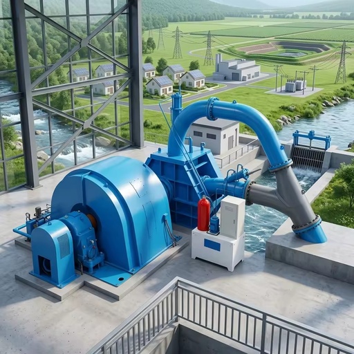 1000kw Stainless Steel Pelton Hydro Turbine Hydroelectric Generator Set