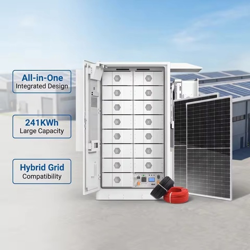 241KWh All in One Solar Generator Commercial Industrial Energy Storage System Hybrid PV Inverter Battery Storage Cabinet