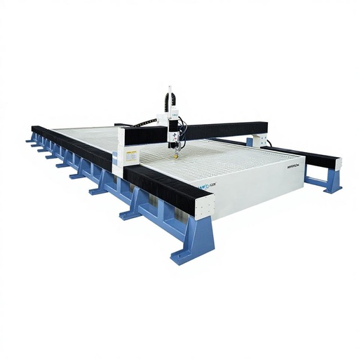 High Speed 3-axis CNC Water Jet Cutting Machine High-Accuracy Abrasive Waterjet Cutter 60000psi Direct Drive Pump 4000x12000mm
