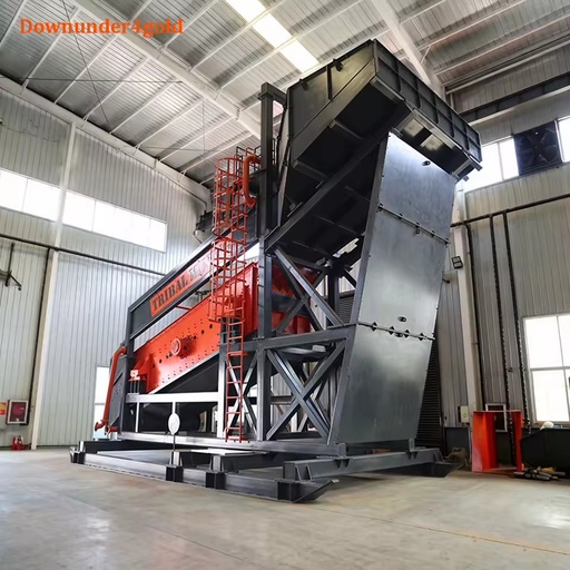 Long-lasting Corrosion Protection Large-Scale Sluice Box Gold Shaker Deck Wash Plant with Smelting Furnace for Fine Gold Capture