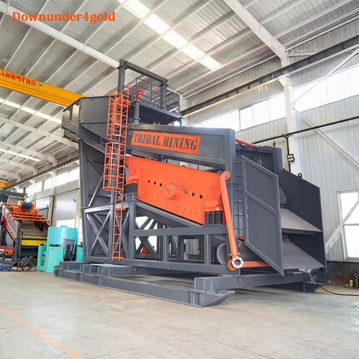 High Screening Efficiency Gold Shaker Deck Large-Scale Portable Gold Washing Plant with Ore Screening for Alluvial Gold Panning