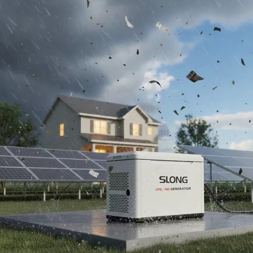 400V 15kw 3P CNG Natural Gas Low Noise Generator Can Work with Solar Panel