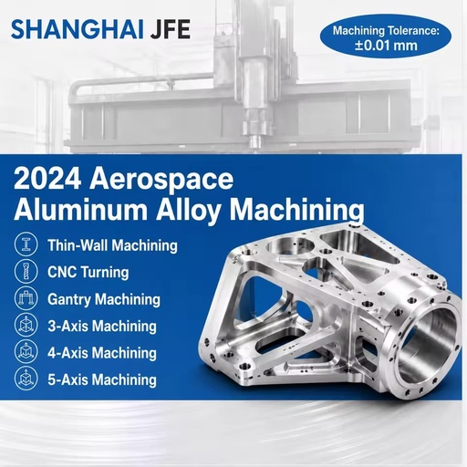 Custom AA 2024 Aluminum Stainless Steel Precision Parts Thin-Wall Deep-Cavity CNC Turning for Gantry 5-Axis Machining ASTM