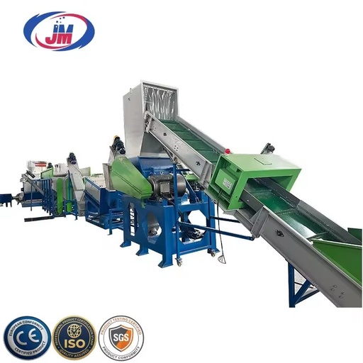 Automatic 300kg Waste PP Woven Bag Washing Recycling Machine Equipped Single Shaft Shredder