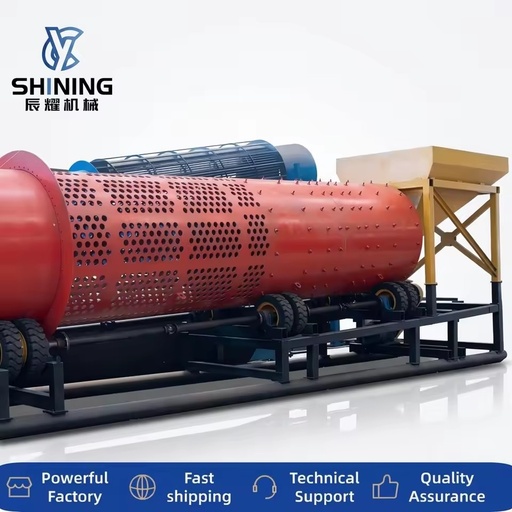 High Output Custom Scrubber Trommel 120-150tph Riverside Placer Gold Washer for East Africa Heavy Sand Mining
