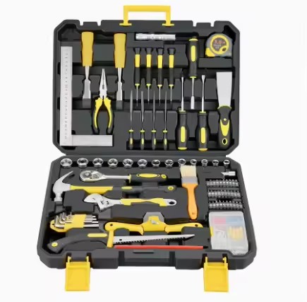 Professional Complete Tools Kit Set Boxes Hand Tool 108 PCS Home Metal Carpentry Car Repairs Maintenance Work Toolbox-001