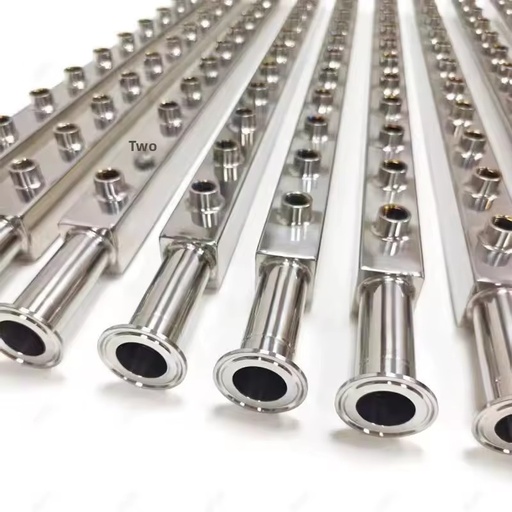 304 Stainless Steel Polished Water Meter Manifold Custom-Made High-Flow Branch Collector Threaded Fittings Water Distribution